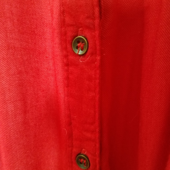 Forever 21 Red Shirt Dress - Picture 2 of 11